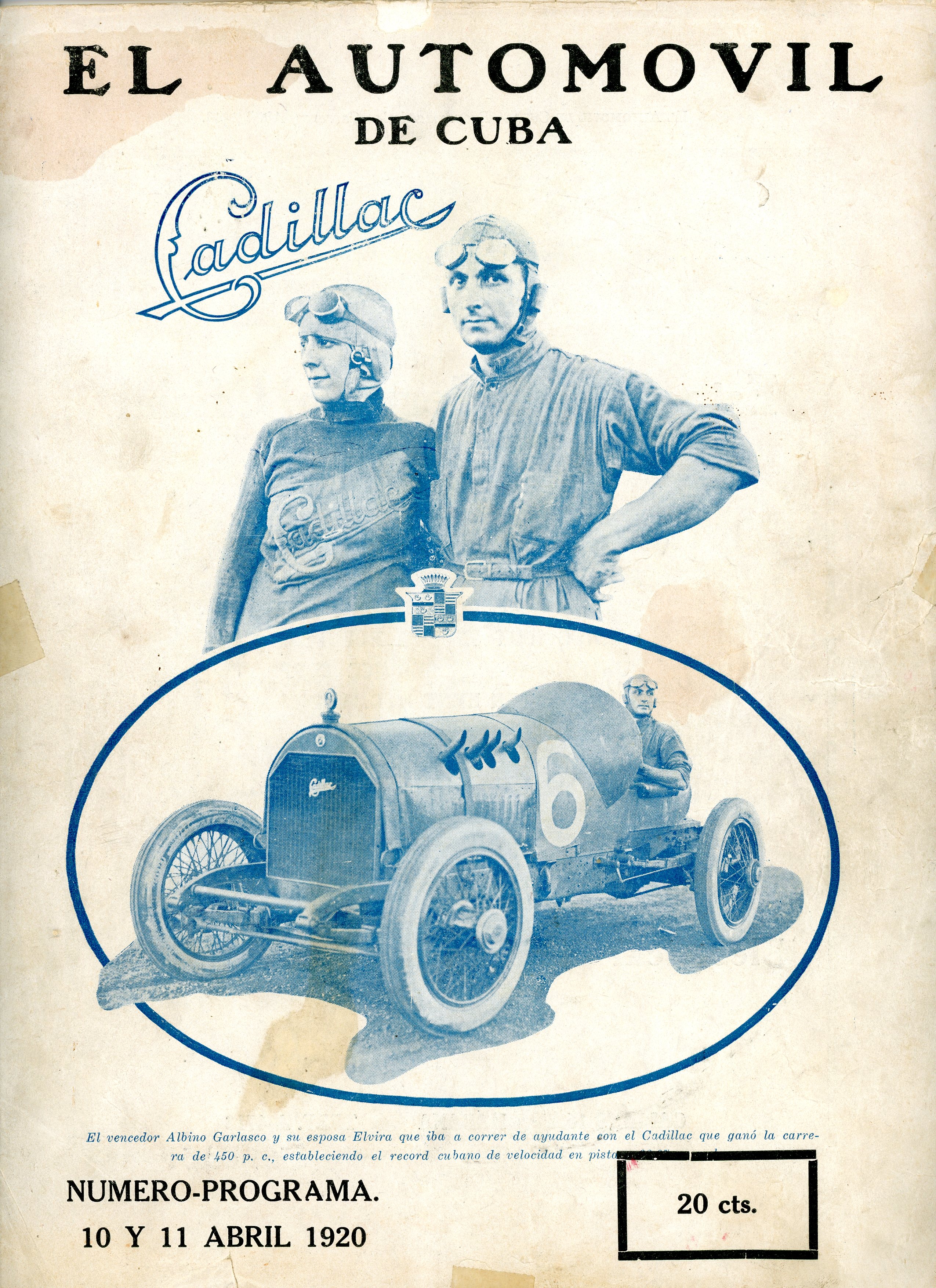 El Automóvil de Cuba April 1920 Magazine Cover